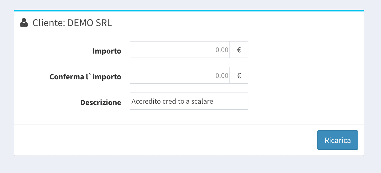 Ricarica Credito